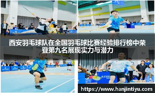 西安羽毛球队在全国羽毛球比赛经验排行榜中荣登第九名展现实力与潜力